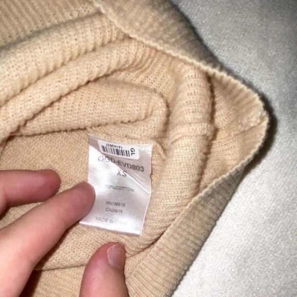 One Grey Day LA RIbbed Cream Button Down Tank Top Size XS - Picture 4 of 5